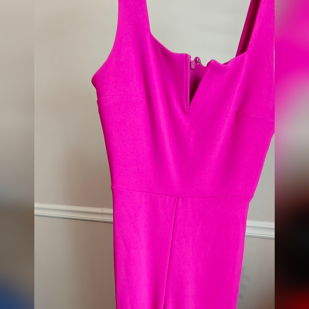 Express Hot Pink Jumpsuit - Picture 3 of 4